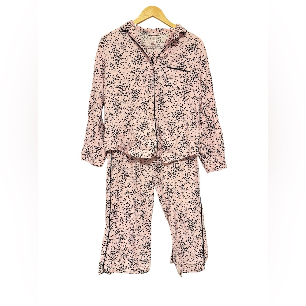 Victoria Secret Pink Heart Pajama Set